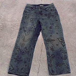 BDG Urban Outfiters Cowboy Graffiti Jeans